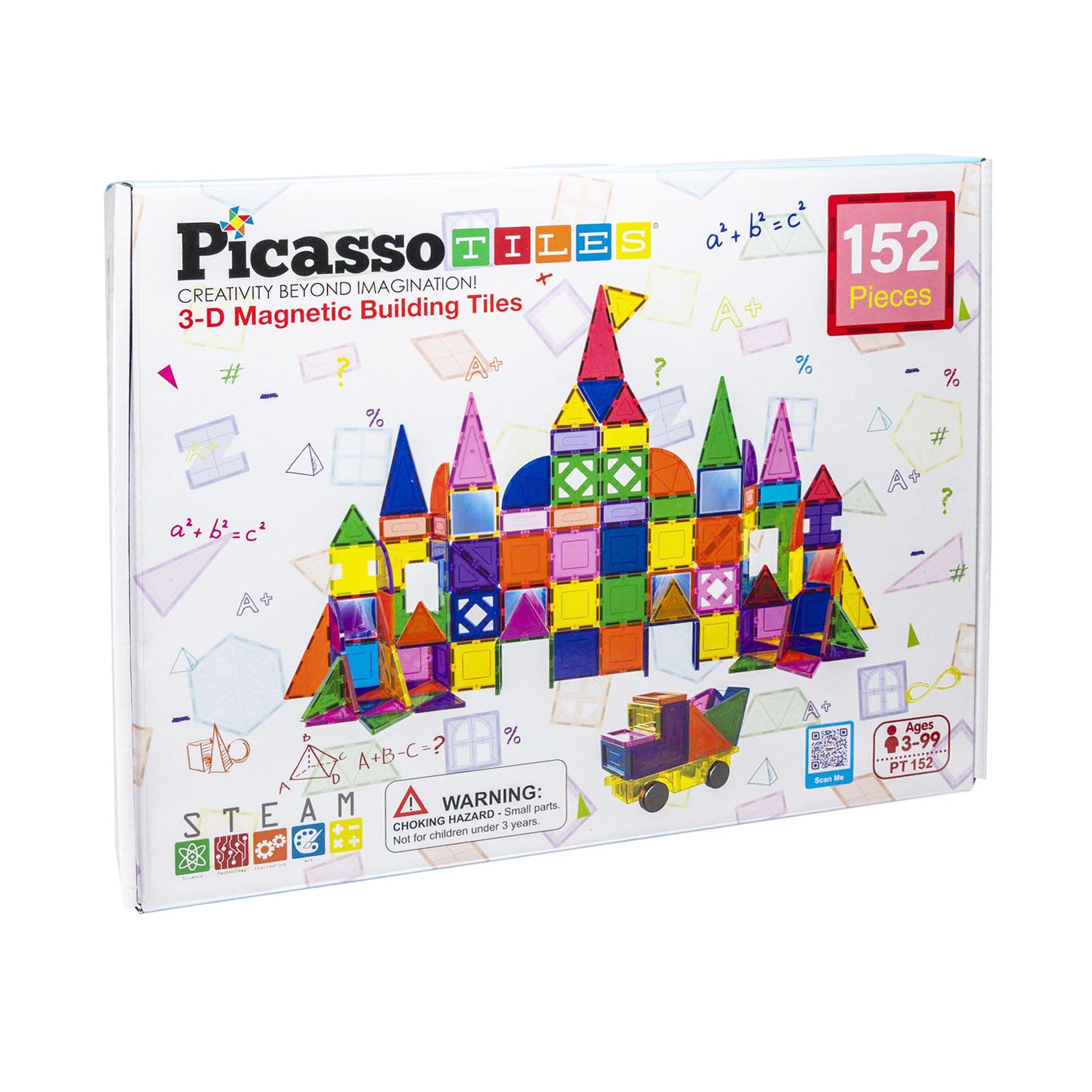 SELECTA Picassotiles Blocs et Mirrors - Tiles de construction magnétiques, 152dlg.