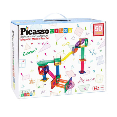 Circuit à billes Selecta picassotiles - tuiles de construction magnétiques - 50 pcs.