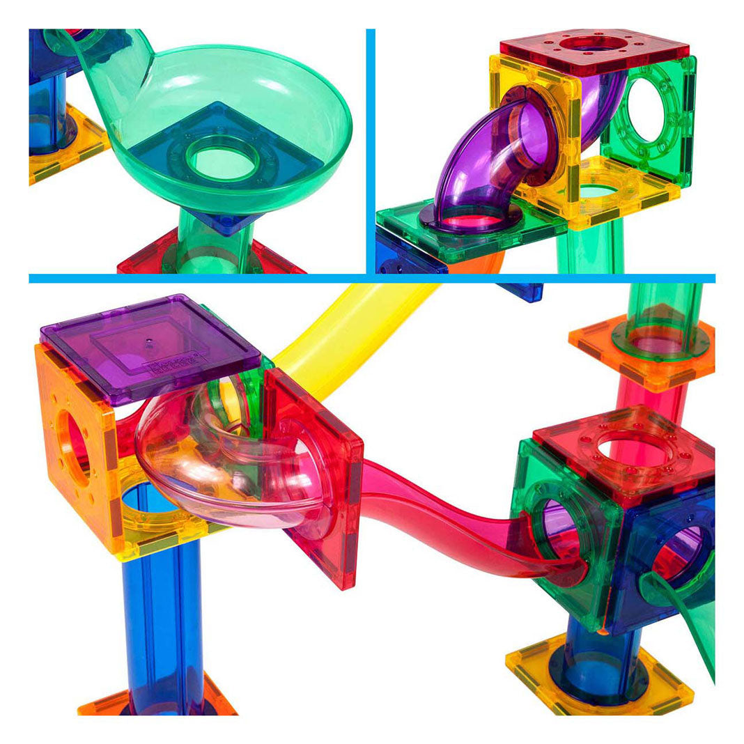 Circuit à billes Selecta picassotiles - tuiles de construction magnétiques - 50 pcs.