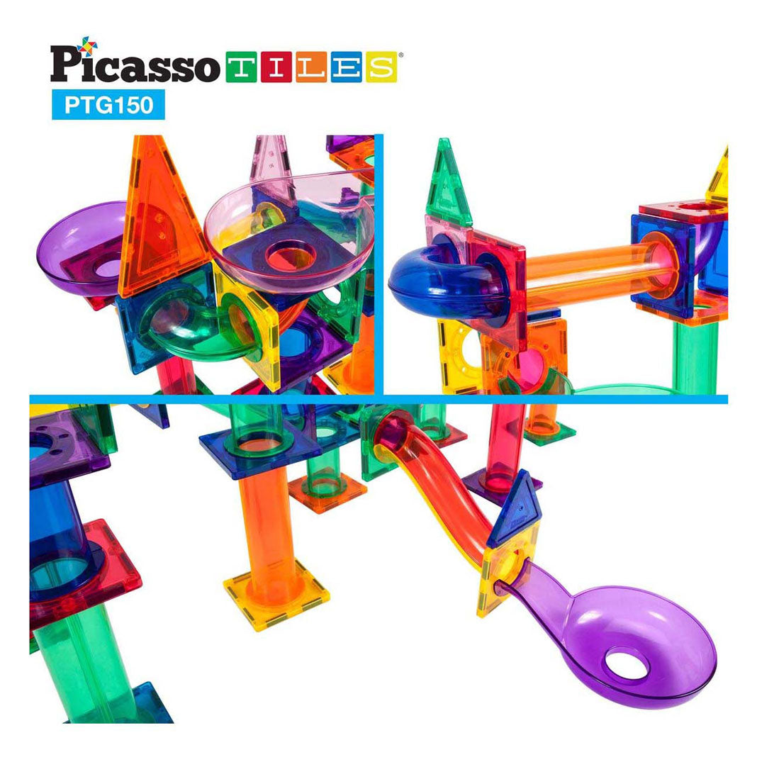 SELECTA PICASSOTILES MARBLE RUN - TILES MAGNÉTIQUES DE BUILDAGE, 150DLG.