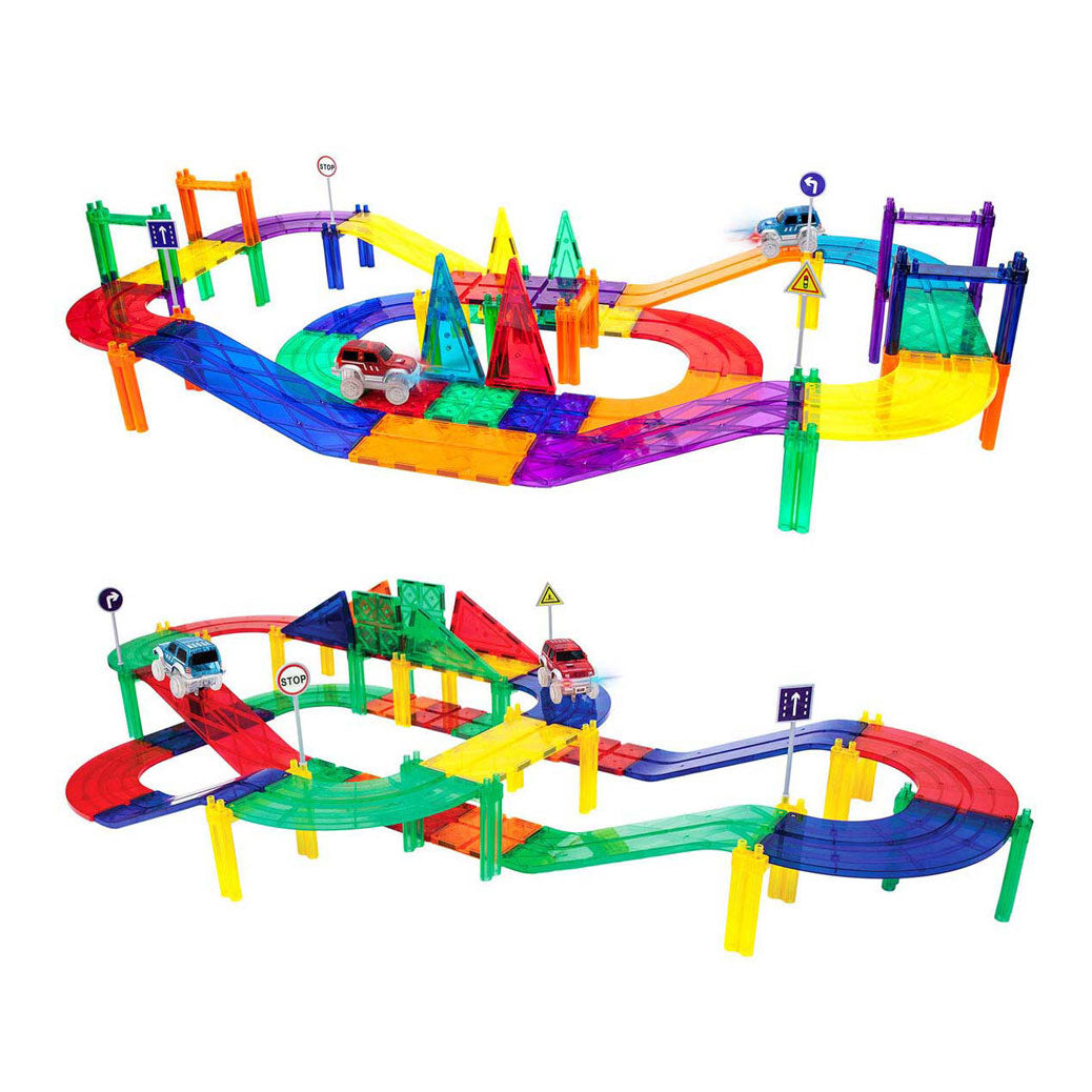 SELECTA PICASSOTILES RACE TRACK - MAGNÉTIQUES DE BUILDAGE TILES, 50DLG.