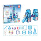 Selecta Picassotiles Winter Thème - Tiles de construction magnétique, 72dlg.