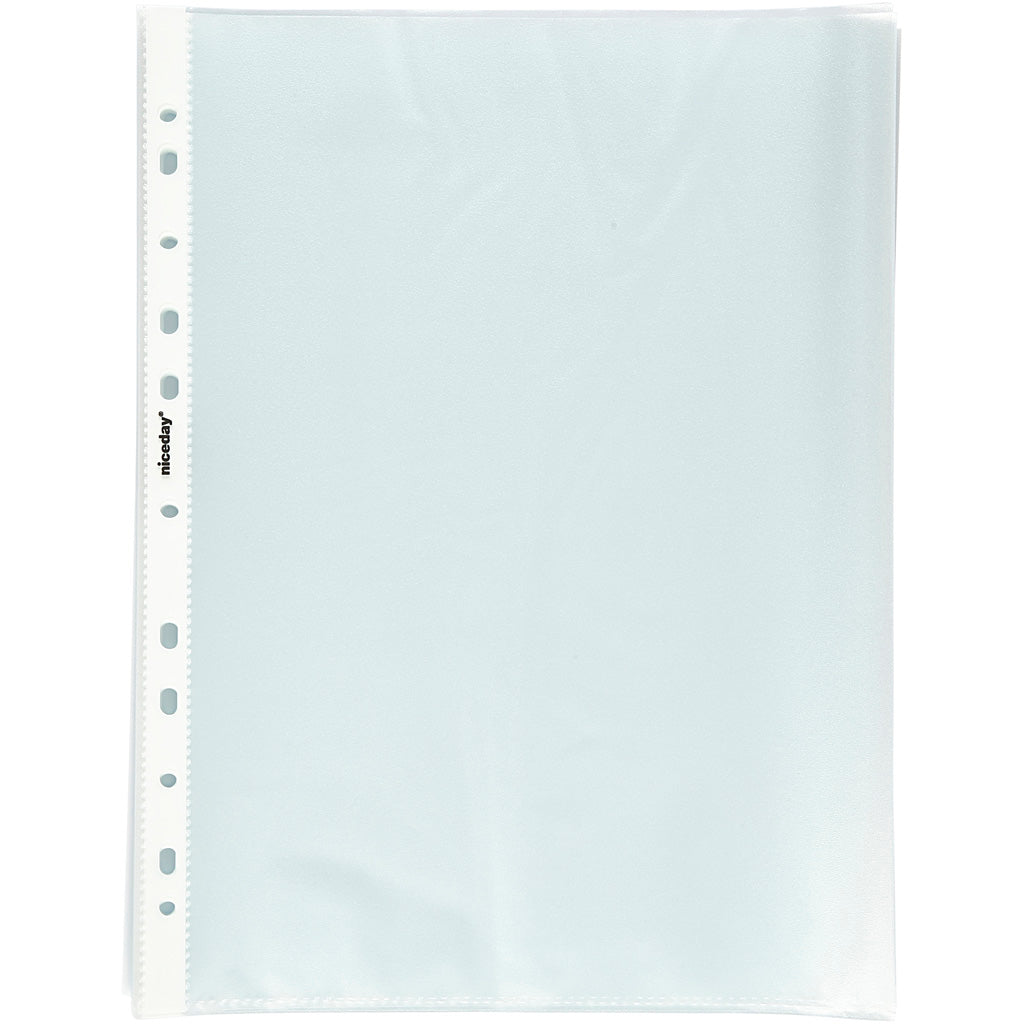 Couvertures d'insert en plastique, A4, feuille 210x297 mm, 100 pièces 1 boîte
