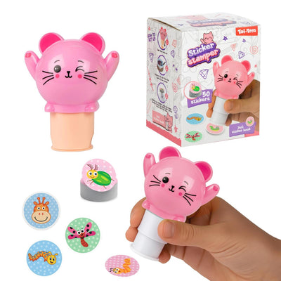 Toi-toys autocollant machine animal avec livret d'autocollants - 50 autocollants