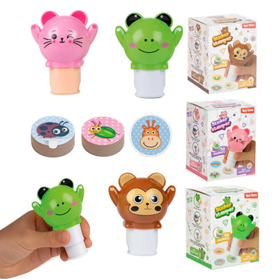 Toi-toys autocollant machine animal avec livret d'autocollants - 50 autocollants