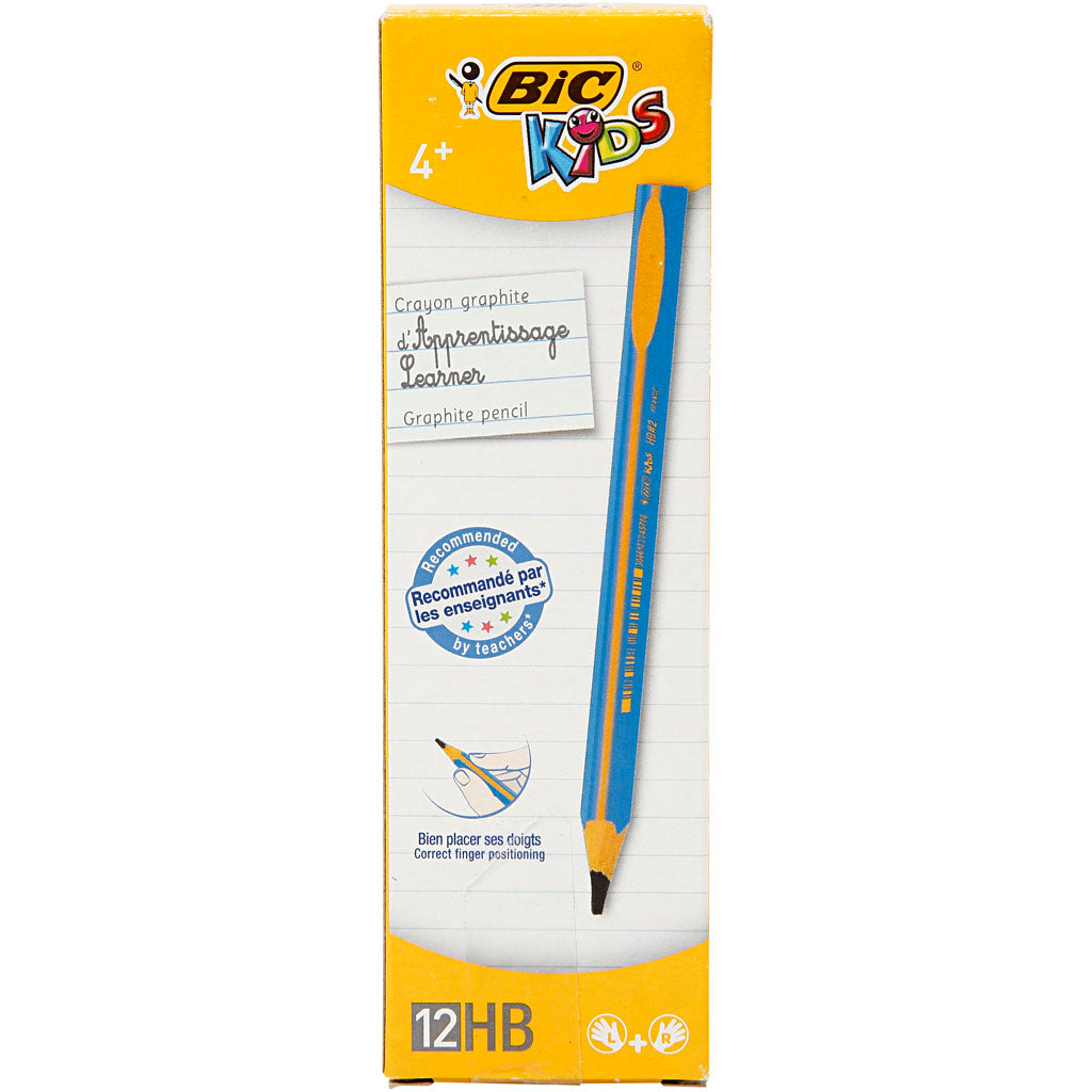 Crayons BIC, L: 14 cm, épaisseur 10 mm, remplissage de 4 mm, 12 pièces 1 boîte
