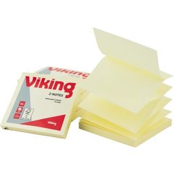 Z-notes office depot 76x76mm jaune zigzag repositionnable 100 feuilles