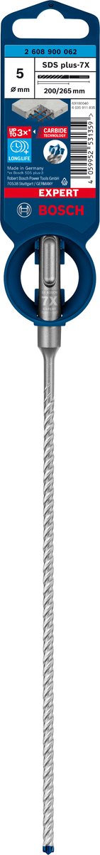 Bosch expert sds plus-7x marteau perforateur 5 x 200 x 265 mm