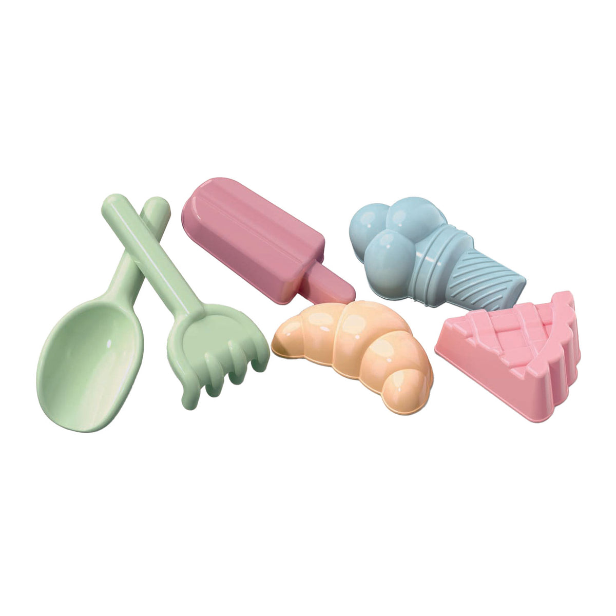 Androni Précents de ponceaux avec pelle et râteau, 6dlg.