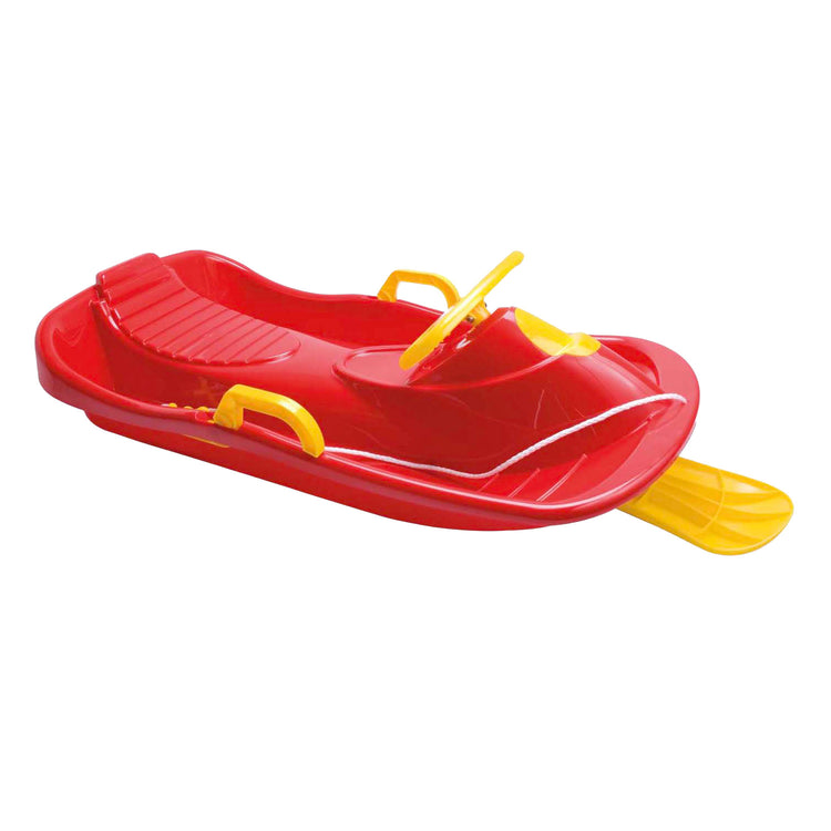 Bobsleigh dirigeable Dantoy rouge, 95 cm