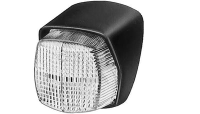 Les lumières de position de Hella à gauche de la lumière de parking noir