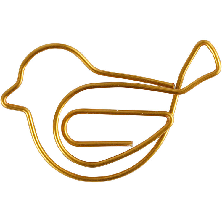 Clips Creativ company, oiseau, dim. 32x40 mm, doré, 6 pièces 1 boîte