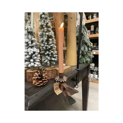 Chandelier Hbx natural living avec clip bonez bronze 16x7cm