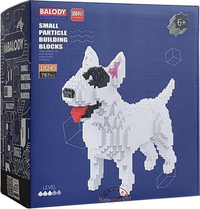 Balody Bull Terrier Dog avec nanoblocs Mini Lego Building Stones 797 parties