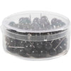 Pin's pour cartes d'entreprise Creativ, l: 17 mm, d 6 mm, noir, 100 pièces 1 boîte