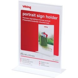 Support double face od a5 modèle vertical transparent