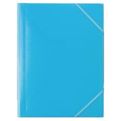 Chemises office depot pp 500g m2 a4 32x24,5cm bleu 3 rabats fermeture élastique