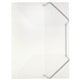 Chemises od pp 500g m2 a4 32x24,5cm blanc transparent 3 rabats fermeture élastique