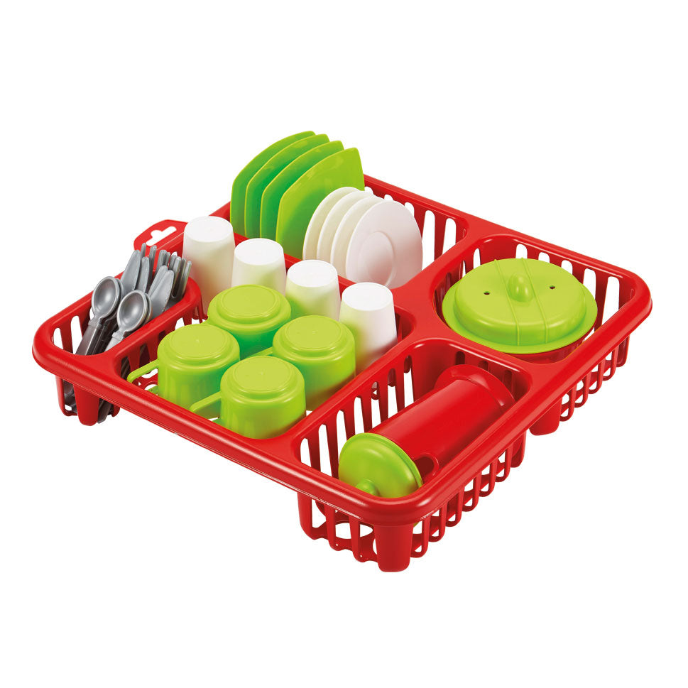 Ecoiffier 100% CHEF DRAIT RACK AVEC ACCESSOIRES