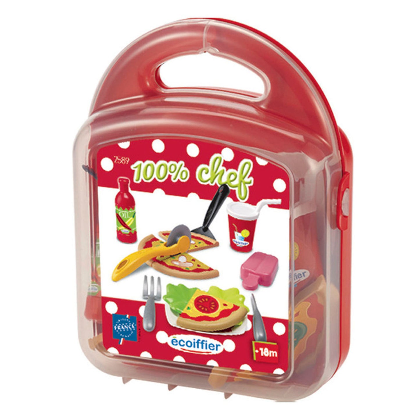 Ecoiffier 100% Chef Pizza dans une valise