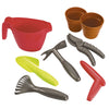 Chariot écoliff avec des outils de jardin