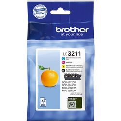 Cartouche d'encre brother lc3211 noir cyan magenta jaune