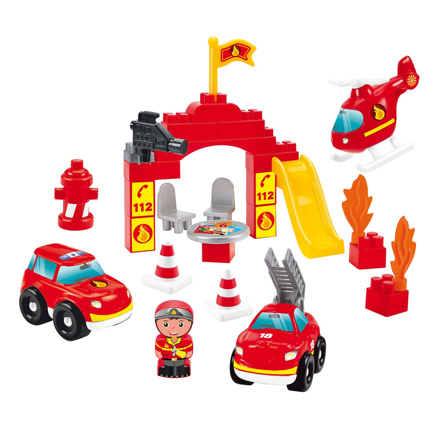 Brigade de pompiers Abrick Building Brick dans Box, 45dlg.