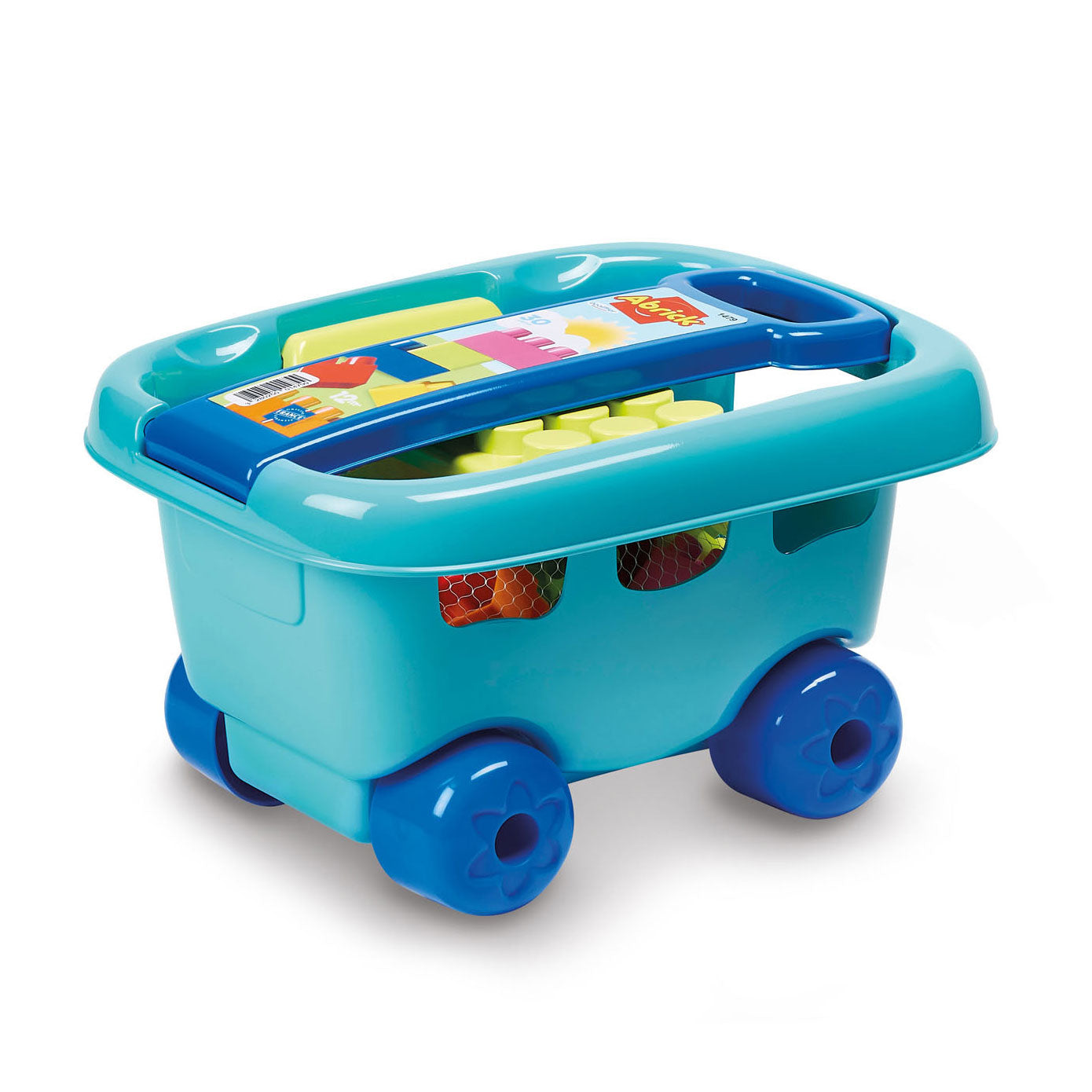 Blocs de construction Ecoiffier dans le wagon de stockage, 30dlg.