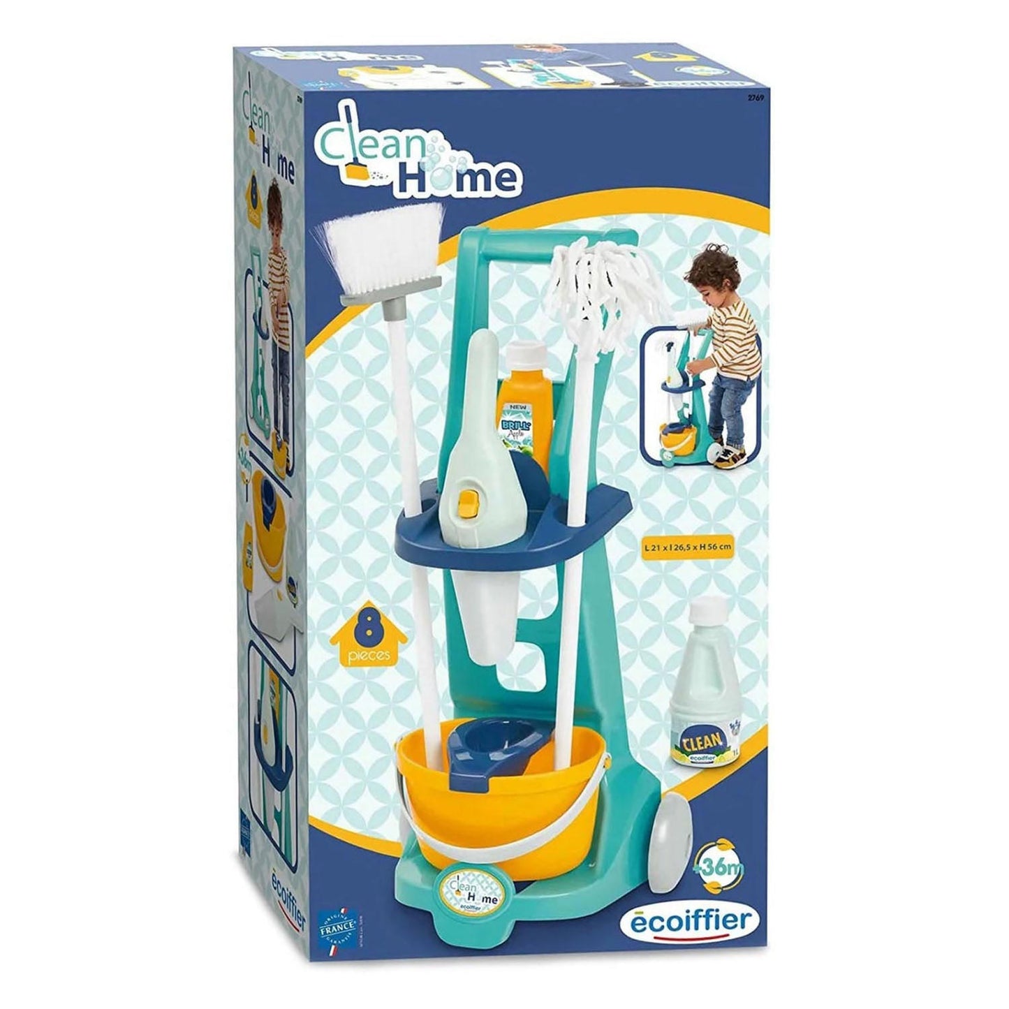Ecoiffier Clean Home Nettoyage Trolley
