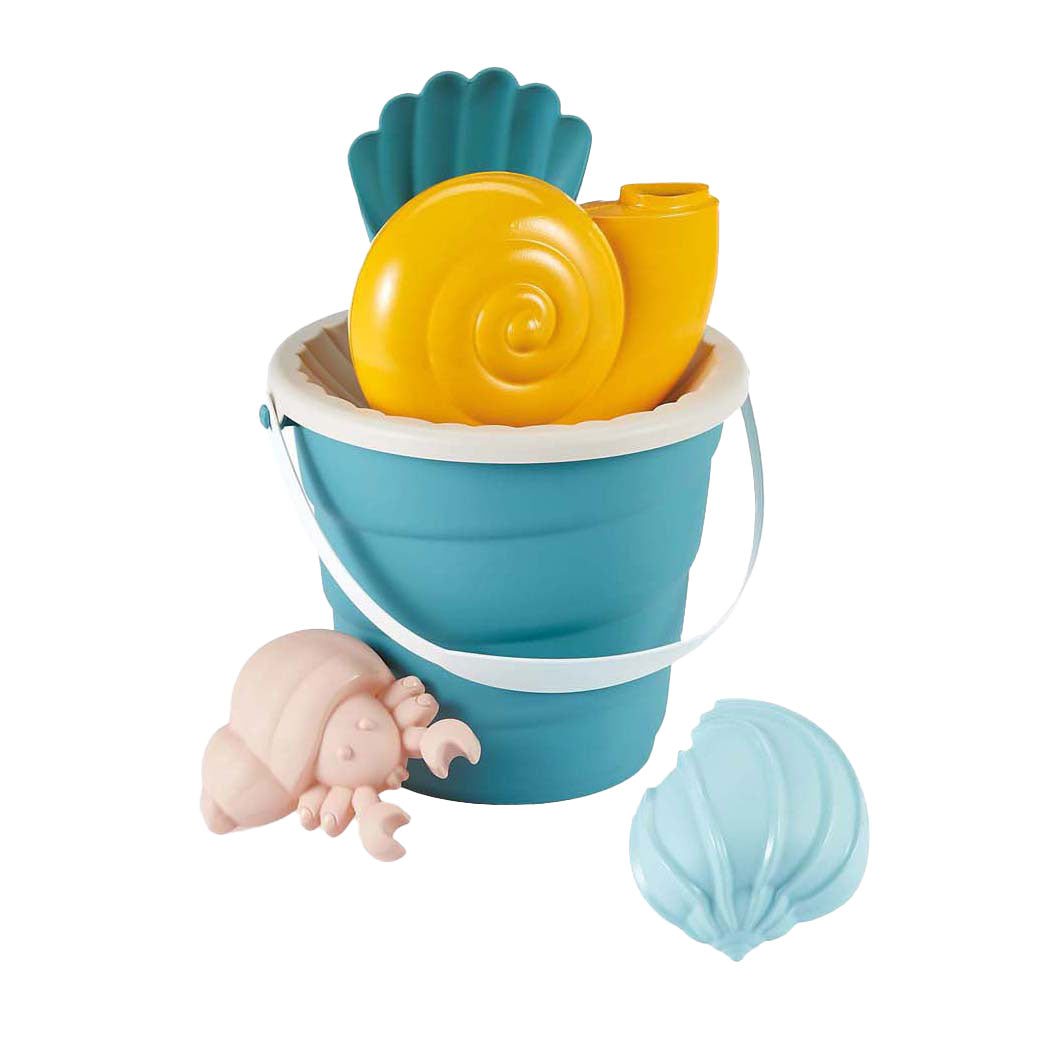 Ensemble de seau Ecoiffier avec des formes de sable de crustacés, 6dlg.