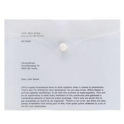 Dossier de documents office depot a5 transparent
