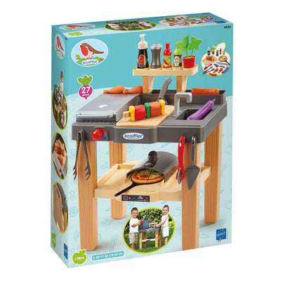 Cuisine d'été Ecoffier avec barbecue et four à pizza, 27dlg.