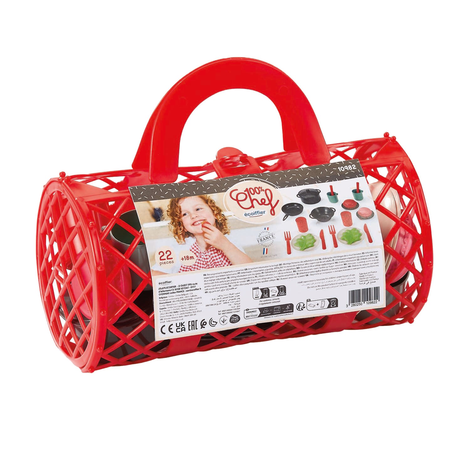 Ecoiffier 100% thé à thé dans le sac, 22dlg.