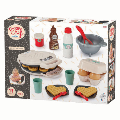 Gaufrier Ecoiffier 100% chef - 19 pcs.