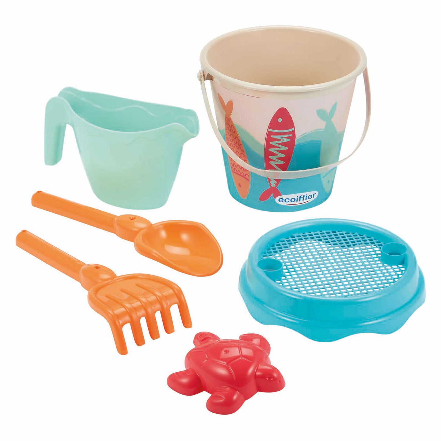 Seau à sable Ecoiffier sardine - 17cm 6pcs.