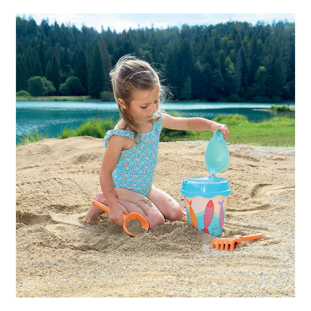 Seau à sable Ecoiffier sardine - 17cm 6pcs.