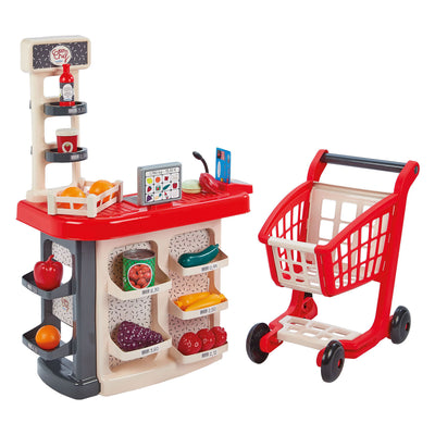 Comptoir et caddie de magasin 100% chef Ecoiffier - 20 pcs.