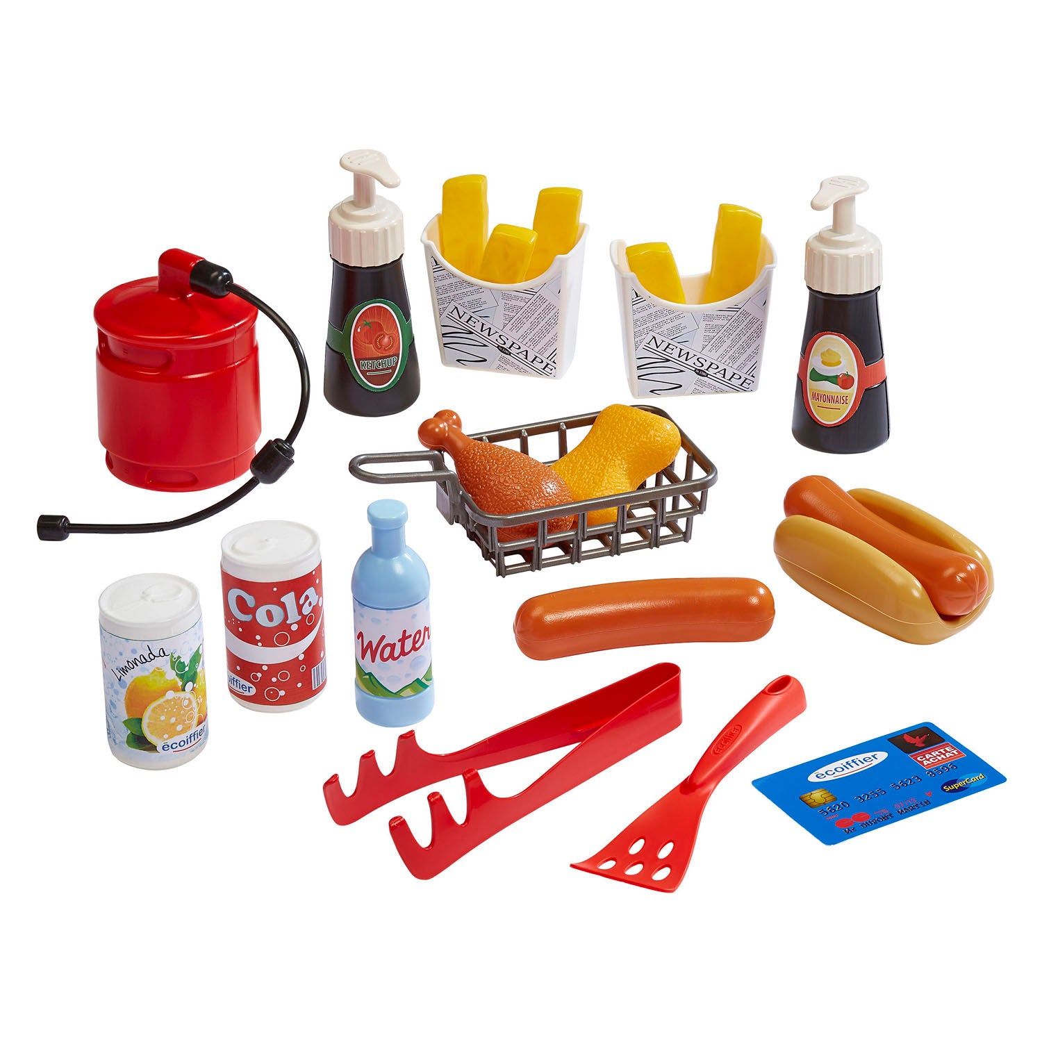 Stand de restauration de rue Ecoiffier - 25pcs.