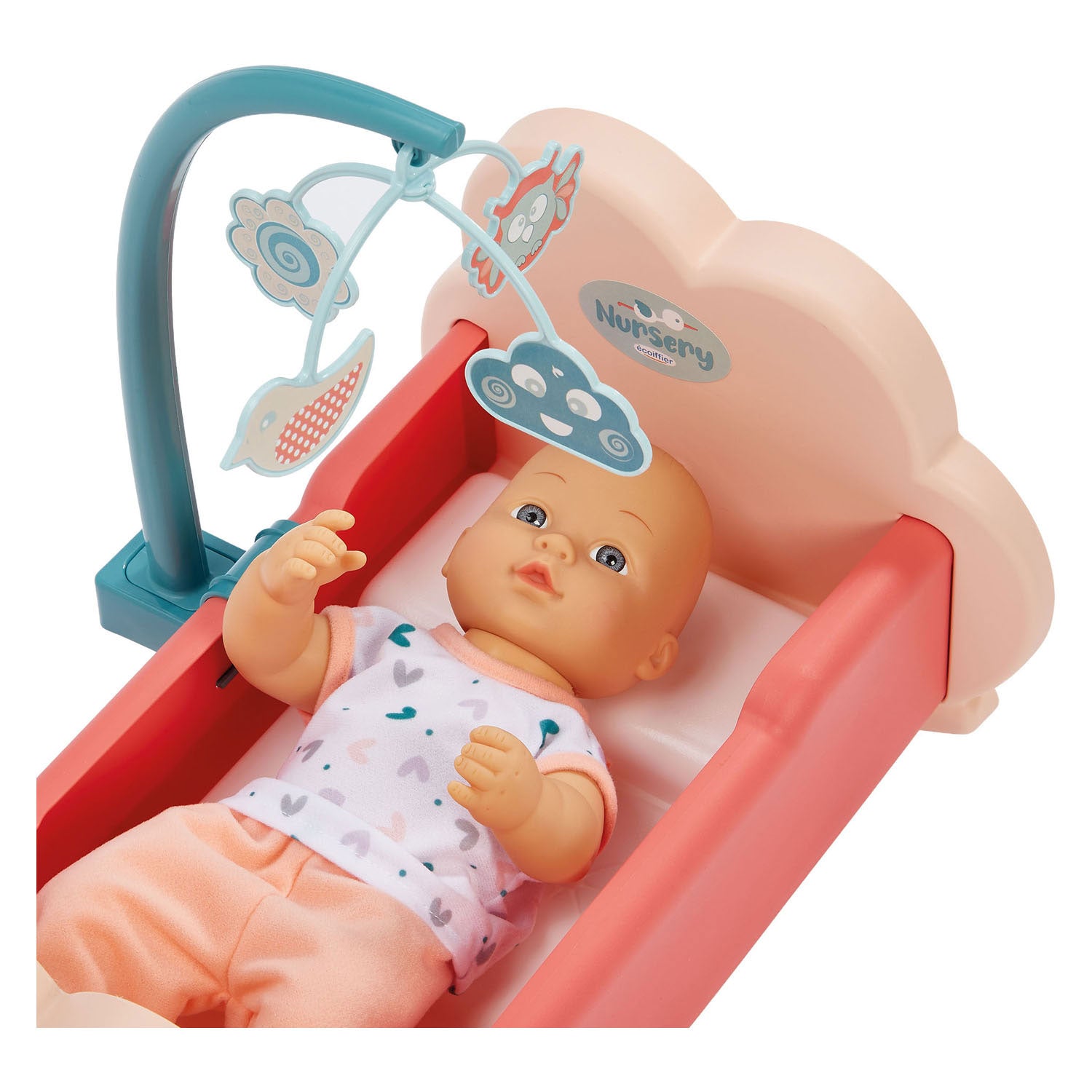 Chambre bébé 3en1 Ecoiffier avec poupon - 8 pièces.