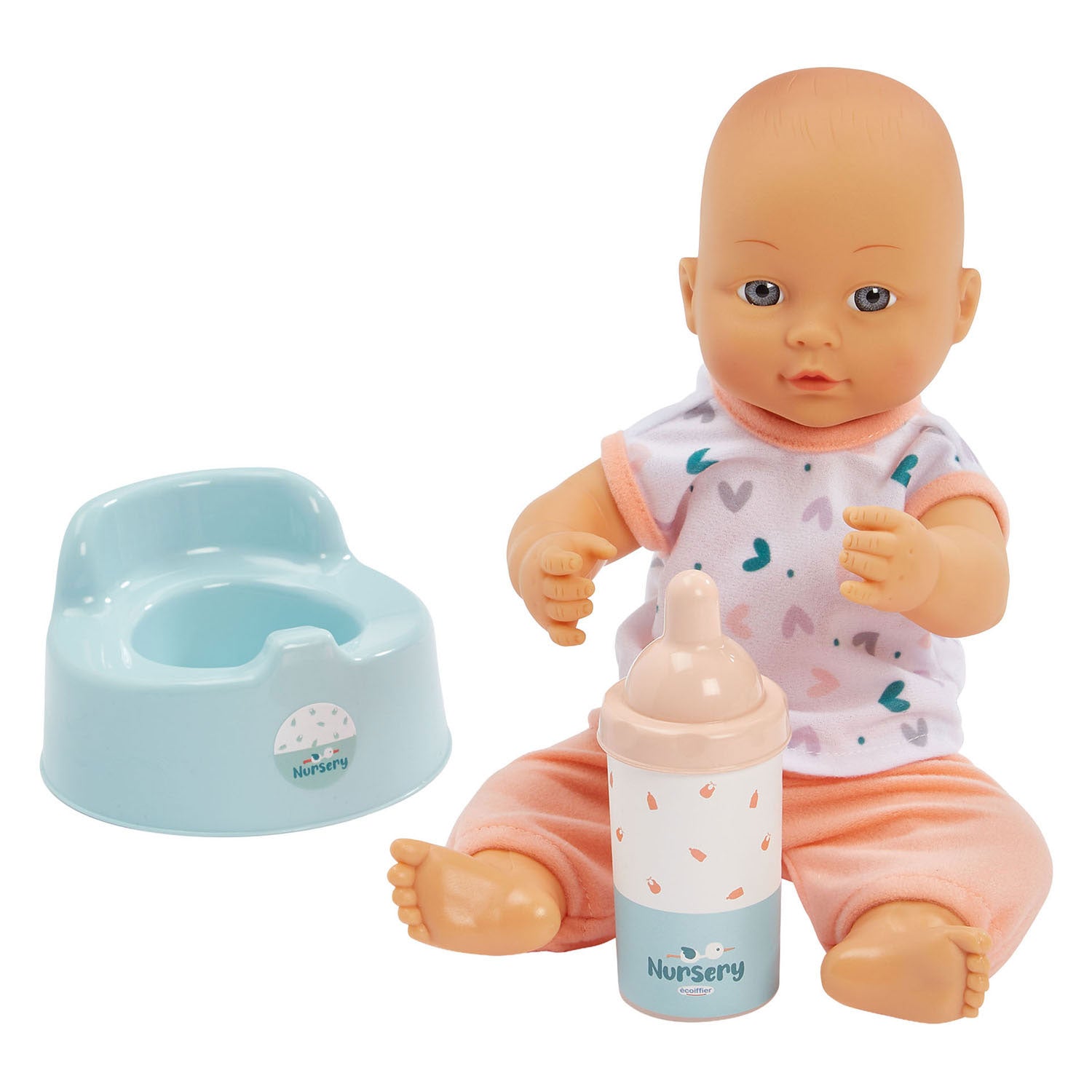 Chambre bébé 3en1 Ecoiffier avec poupon - 8 pièces.