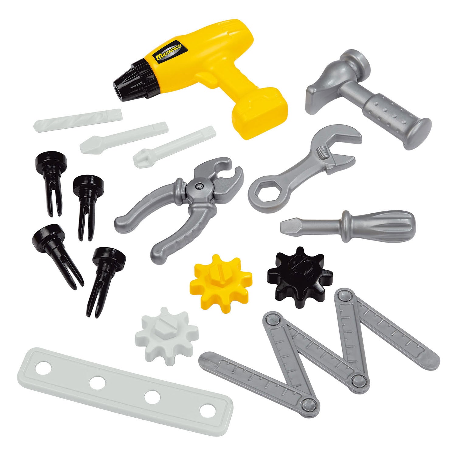 Chariot à outils Ecoiffier - 19 pièces.