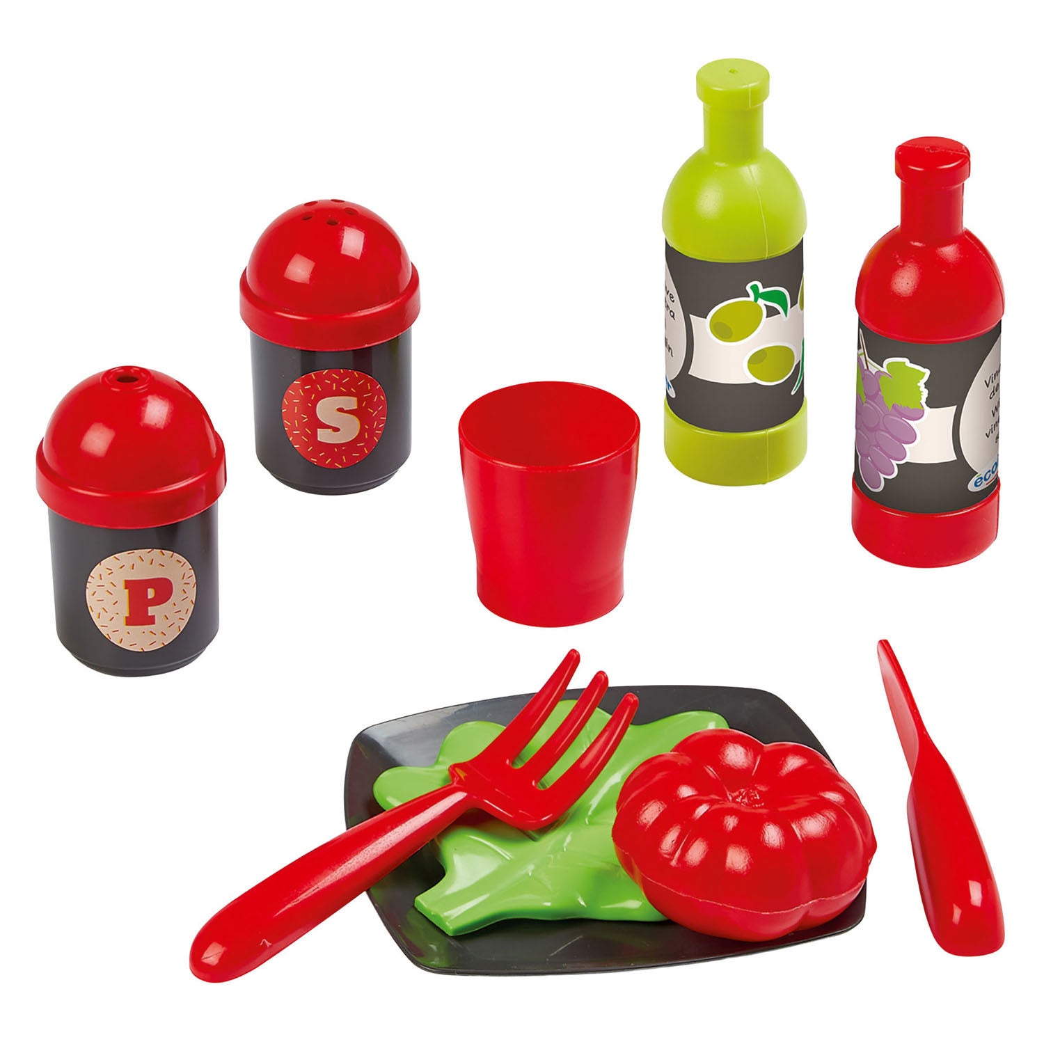 Set nourriture et vaisselle Ecoiffier - 100pcs.
