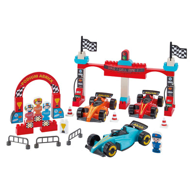 Ecoiffier Abrick blocs de construction formule 1 grand prix avec 3 véhicules