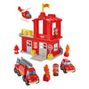Caserne de pompiers Ecoiffier Abrick avec 3 véhicules