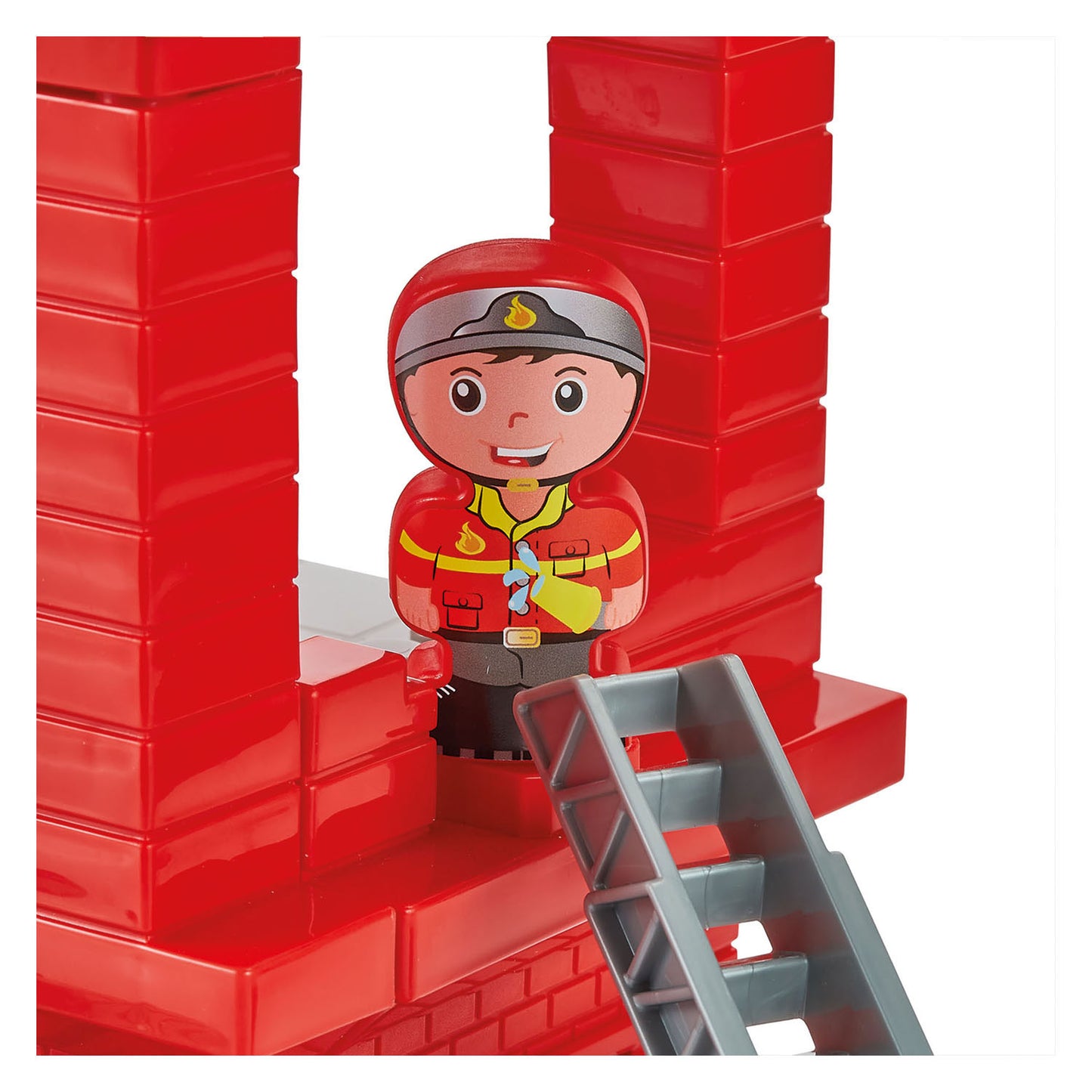 Caserne de pompiers Ecoiffier Abrick avec 3 véhicules