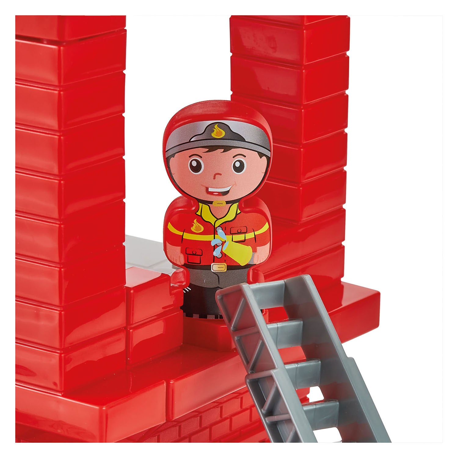 Caserne de pompiers Ecoiffier Abrick avec 3 véhicules