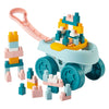 Chariot abrick Ecoiffier avec 40 blocs de construction