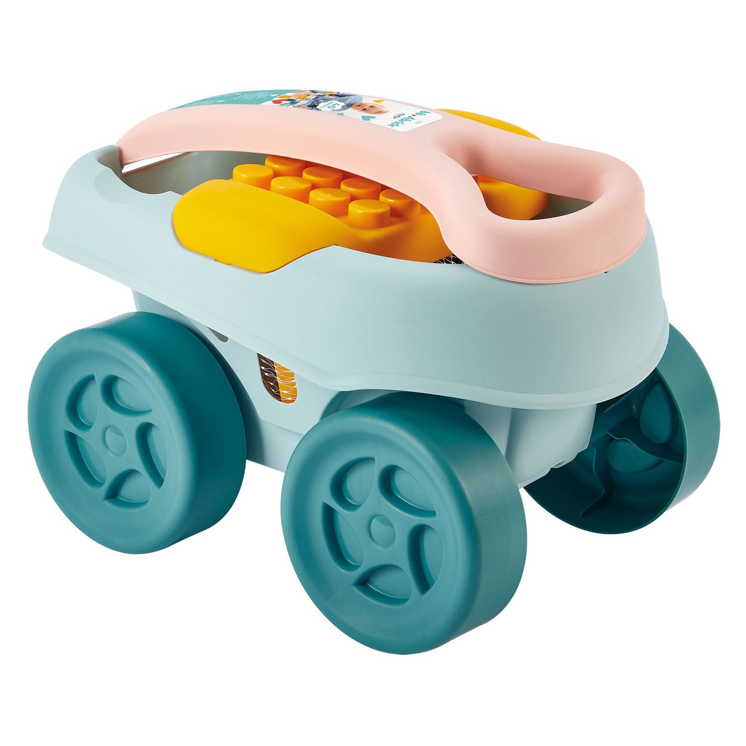 Chariot abrick Ecoiffier avec 40 blocs de construction