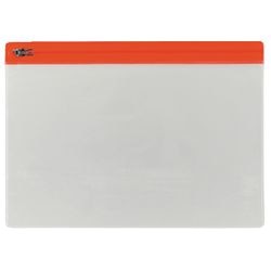 Pochettes pratiques en PVC 18x27cm a5 rouge fermeture éclair