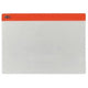 Pochettes pratiques en PVC 18x27cm a5 rouge fermeture éclair